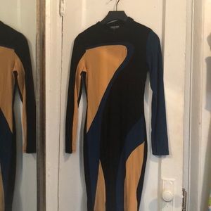 Color Block Bodycon Dress